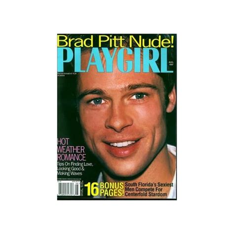 Buy Playgirl Magazine Issue Dated August 1997 BRAD PITT NUDE A