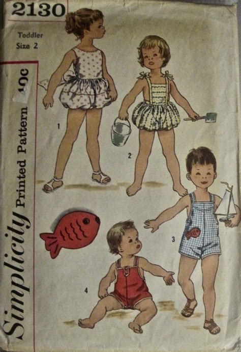 Vintage 1950s Childrens Playsuit Girls Bathing Suit W Bubble Etsy