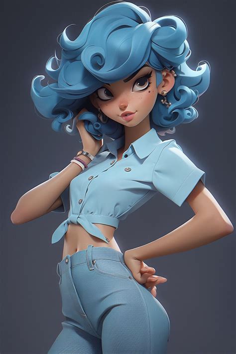 3d Model Character Female Character Design Character Design