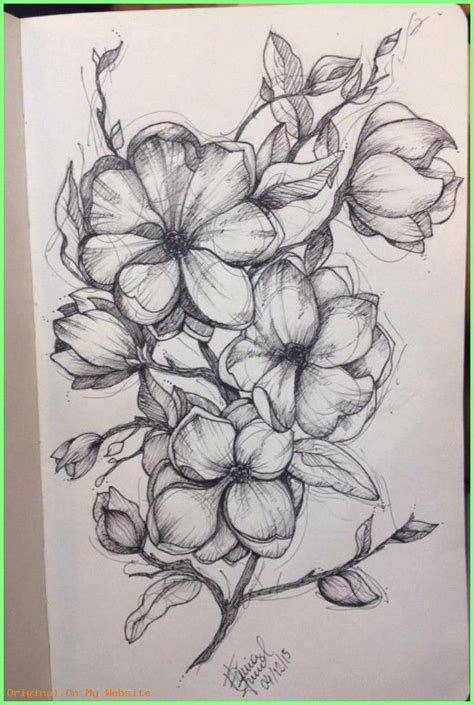 Larkspur Flower Tattoo Sketch – Beautiful Flower Arrangements and