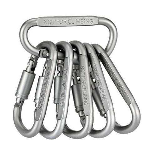 Aluminum Carabiner Keychain Dring Locking Carabiner Hook Lock Key Chain
