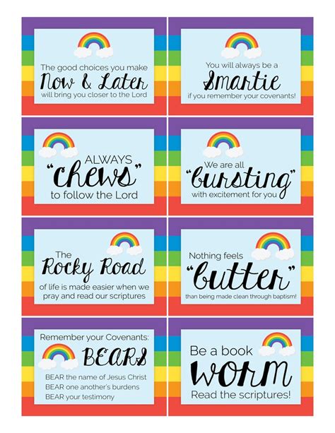 Lds Baptism I Like To Look For Rainbows When I Am Etsy
