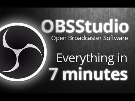 OBS Studio Tutorial For Beginners In 7 MINUTES COMPLETE YouTube