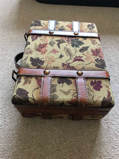 Vintage Wooden Suitcase Etsy Uk
