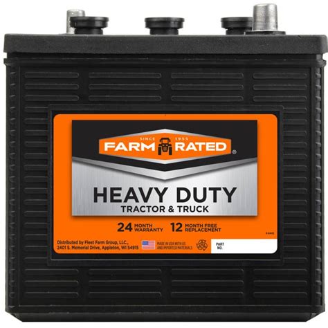 Farm Rated Tractor Truck 6v Battery Grp 1 24 Mo 640 Cca By Farm Rated