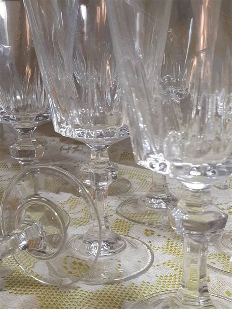 vintage crystal stemware by princess house esprit etsy