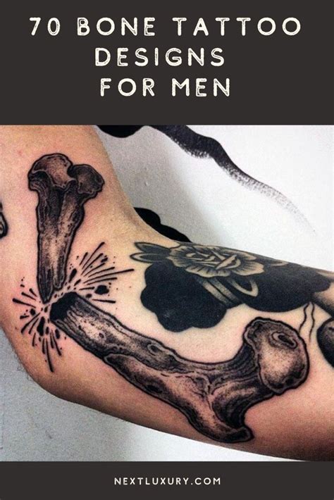 70 Bone Tattoo Designs For Men Skeletal Ink Ideas Bone Tattoos