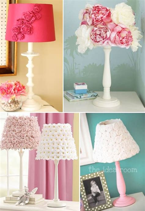 This custom lamp shade is a pretty white linen blend and the top and bottom of the shade are decorated with a gold soutache trim. diy-cute-lamps | HomeMydesign
