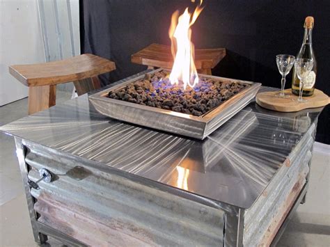 Impact Fire Table Stainless Steel Outdoor Gas Fire Pits Made In Usa