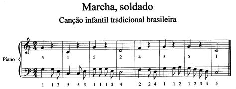 Viver Música Tocando A Música Marcha Soldado