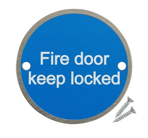Buy Fire Door Guru Pack Of 20 Fire Door Keep Locked Safety Sign 76mm