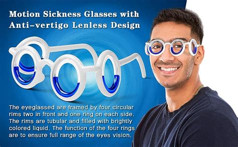 Anti Motion Sickness Smart Glasses Ultra Light Portable Nausea Relief