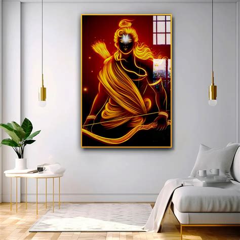 Eternal Impressions Jai Shri Ram Acrylic Wall Painting Wallmantra