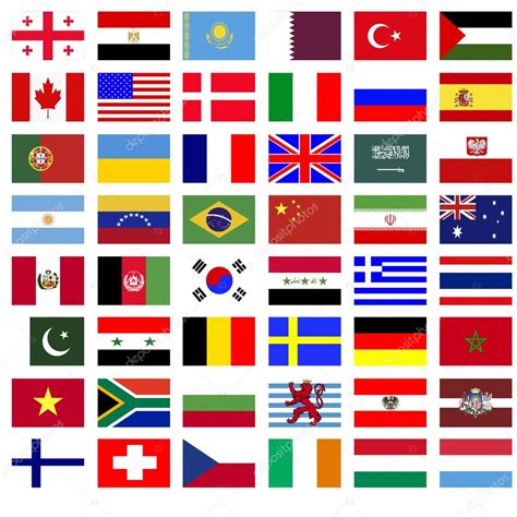 Collage De Las Banderas De Los Países Fotografía De Stock © Zloyel