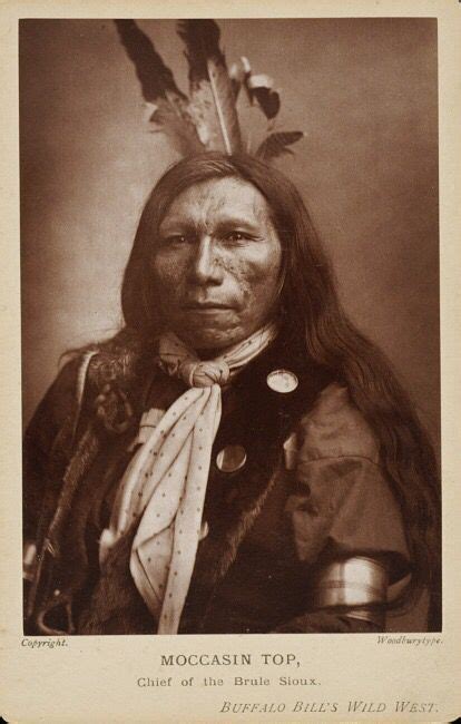 Moccasin Top Chief Of The Brule Sioux About 1880s Hood Museum Of Art