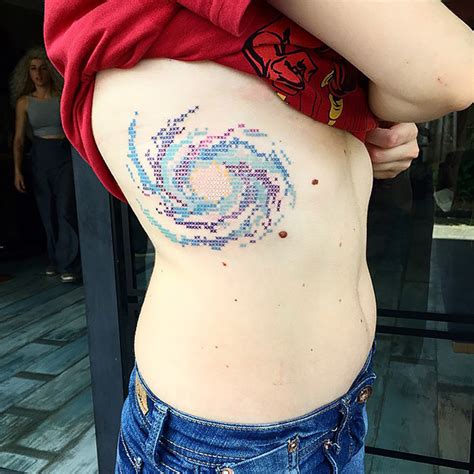 Awesome Cross Stitch Tattoos By Turkish Ink Artist Eva Krbdk Demilked
