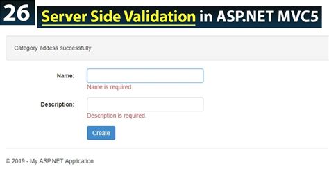 Form Validation In Asp Net Mvc How To Apply Server Side Validation In