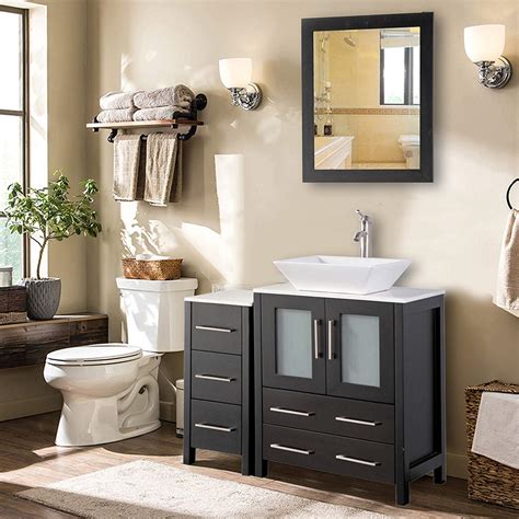 I decided i needed to build a single sink vanity in my bathroom.well the broken vanity made me decide. Vanity Art 36 Inch Single Sink Bathroom Vanity Combo Set ...