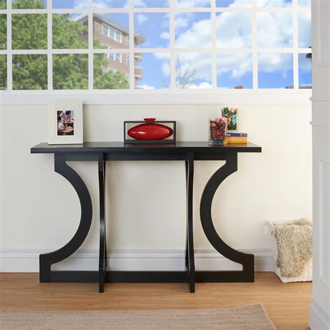 Tiarra Curved Design Modern Entryway Table