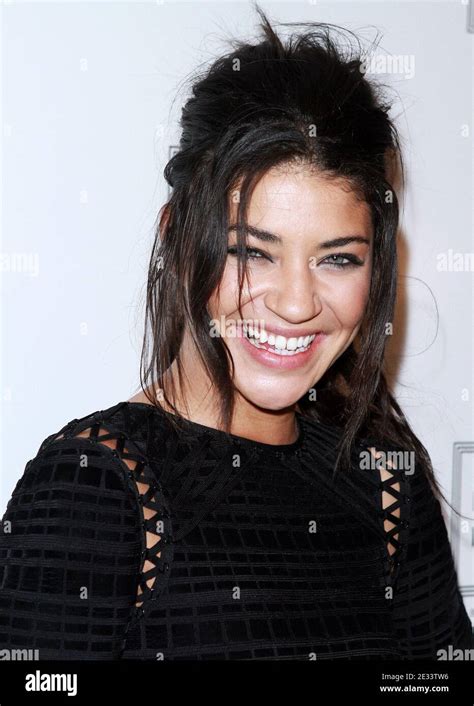 Jessica Szohr Poses Backstage At Herve Leger During The Mercedes Benz