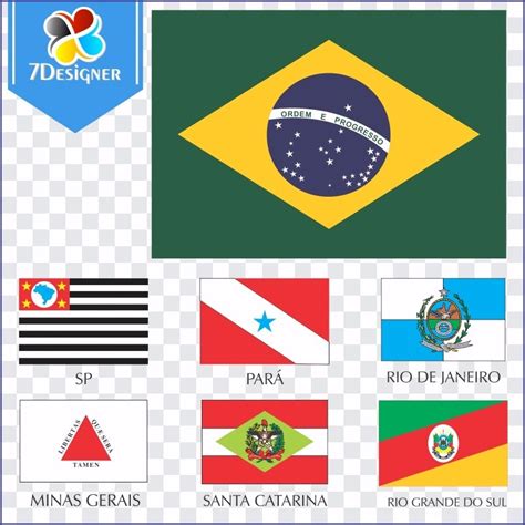 Kit Bandeiras Dos Estados Brasileiros Vetor Cdr R 500 Em Mercado Livre