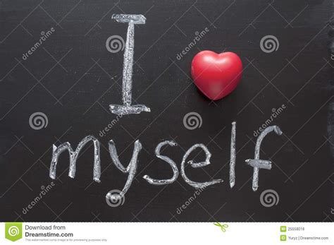 Love myself stock photo. Image of thinking, statement - 25558018