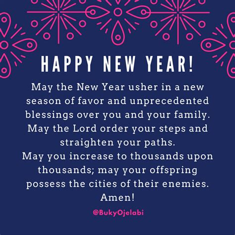 A New Years Prayer For You Buky Ojelabi