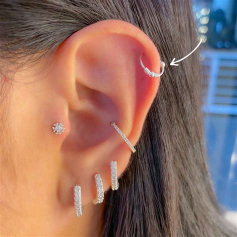 Piercing Argola Com Bolinha Helix Ou Tragus Ubicaciondepersonas Cdmx