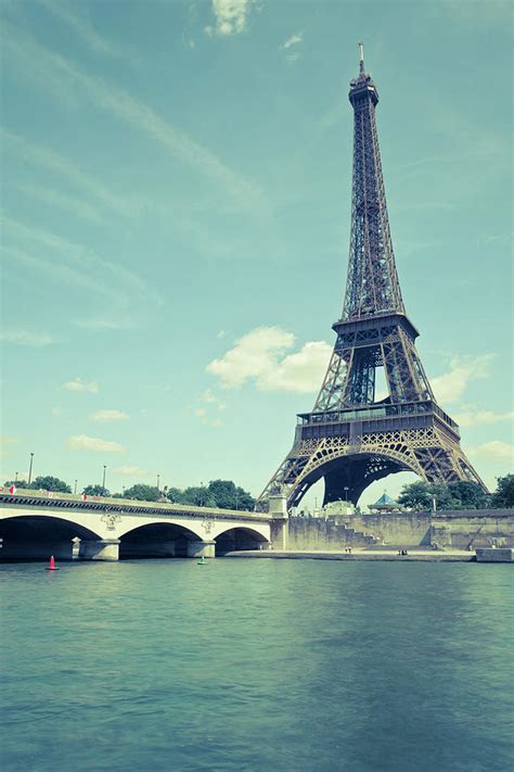 Eiffel Tower In Retro Pastel Colors By Pawelgaul
