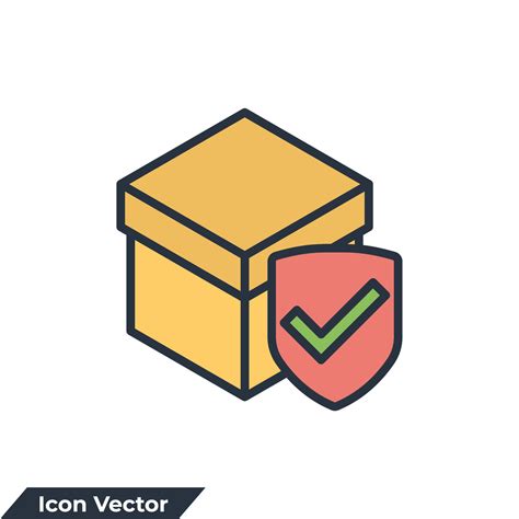 Safe Packaging Icon Logo Vector Illustration Safe Delivery Protection