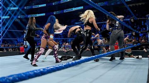 Photos Smackdown Tangles With Nxt In Eight Woman Tag Team Match Women S Wrestling Women