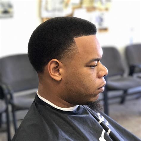 Short Tapered Hairstyles Black Men Wavy Haircut