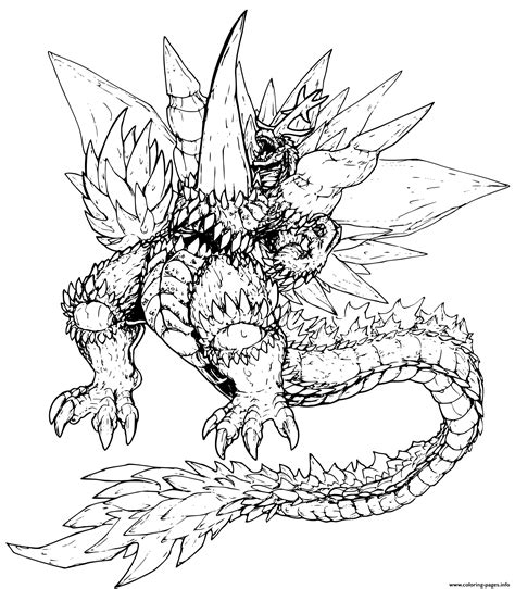 Feel free to download, share, comment. Ultimate Space Godzilla Coloring Pages Printable