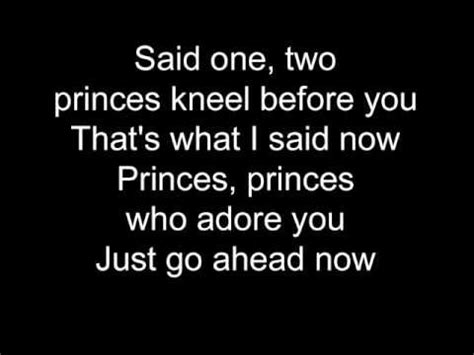 One has diamonds in his pockets. Spin Doctors -"Two Princes" | Prince lyrics, Karaoke ...