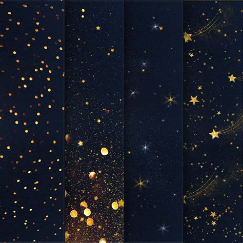 Starry Night Digital Paper Starry Night Wallpaper Sky Digital