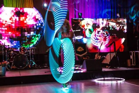 Dynamic Led Hula Hoop Performers Sydney Gaia Rhythm Events
