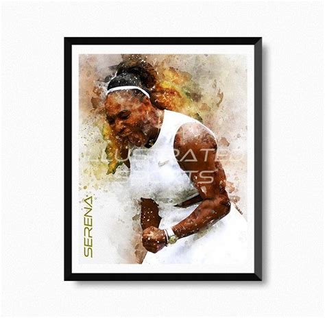 Serena Williams Print High Resolution Digital Download Etsy
