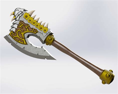 Gorehowl Battle Worn Axe Head | Axe head, Axe, Armor concept