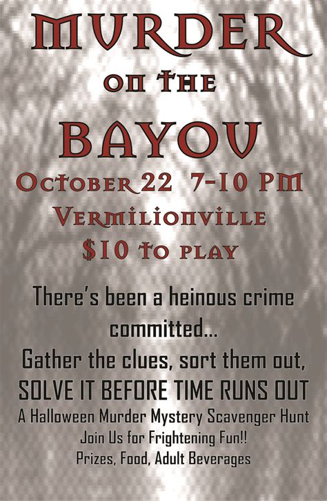Murder On The Bayou Vermilionville