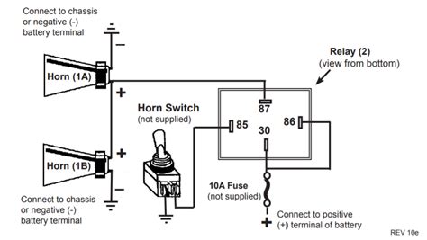 Horn Relay Wiring Diagram Anaismikael