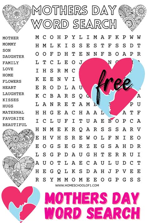 Mother S Day Word Search Fun