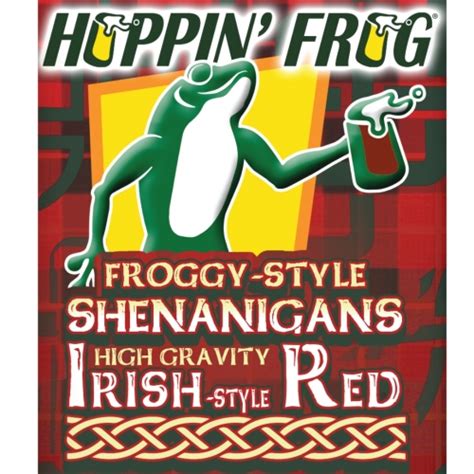 Froggy Style Shenanigans High Gravity Irish Style Red Hoppin Frog