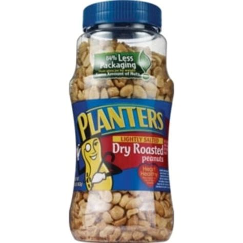 Planters Lightly Salted Dry Roasted Peanuts 1 Lb Instacart