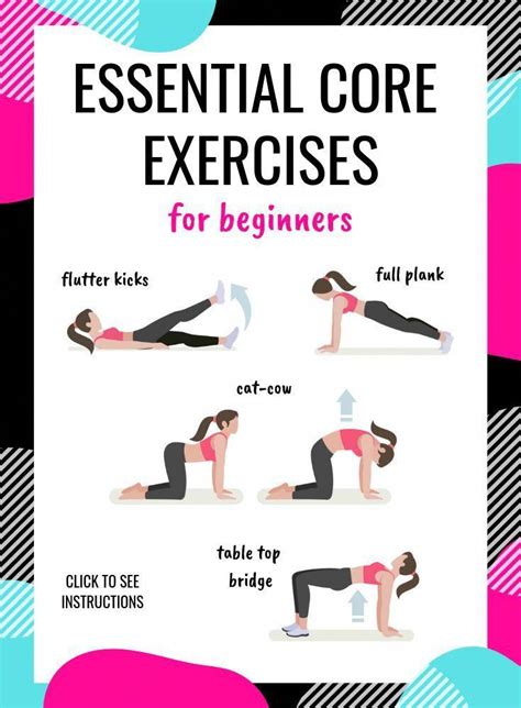 Core Exercises For Beginners Essential Exercises Core Exercises For Beginners Workout For