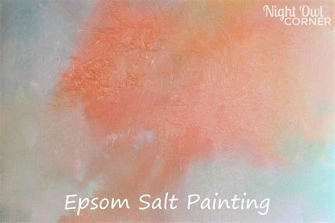 Epsom Salt Painting Salt Painting Fun Crafts For Kids Craft