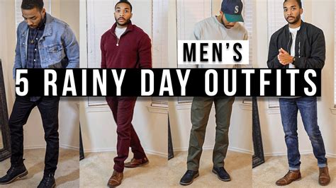 Rainy Day Outfits For Men Youtube