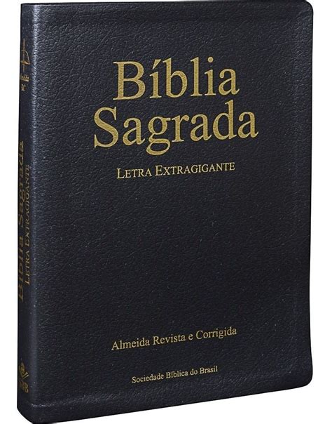 Bíblia Sagrada Letra Extra Gigante Rc Luxo Sbb Frete Grátis R 10497
