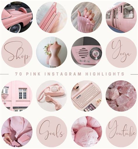 70 Pink Instagram Story Highlight Covers Instagram Story Etsy Pink