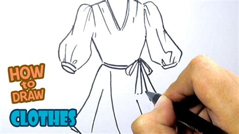 How To Draw Clothes Easy Step By Step Youtube