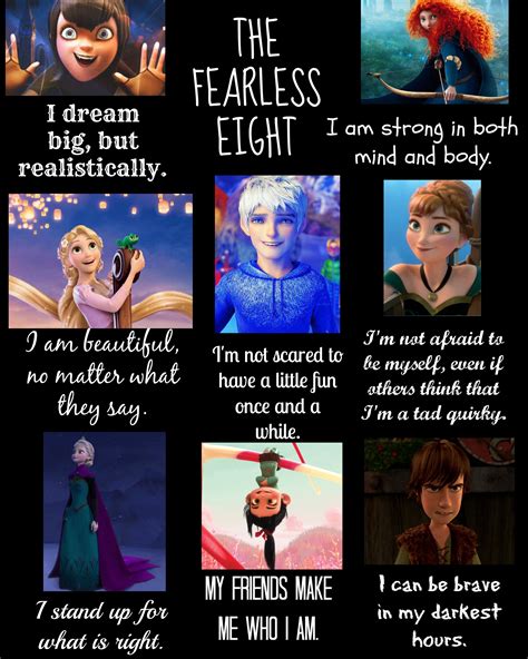 the fearless eight most important characteristics mavis merida rapunzel jack anna elsa